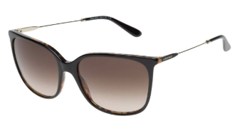 Giorgio Armani AR 8080 5488-13 - Striped Brown-Brown Gradient by Giorgio Armani for Women - 58-17-145 mm Sunglasses