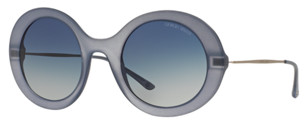 Giorgio Armani AR 8068 5449-1G Frames of Life - Matte Blue-Light Grey Gradient by Giorgio Armani for Women - 51-24-140 mm Sunglasses