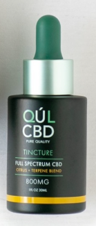 Tincture Full Spectrum 800mg CBD - Citrus by Kul CBD for Unisex - 1 oz Tincture