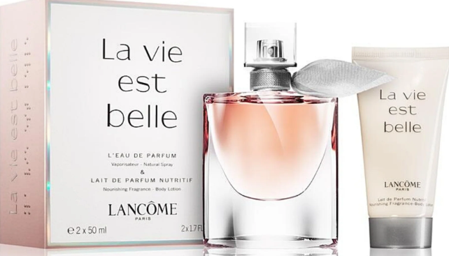 La Vie Est Belle by Lancome for Women - 2 Pc Gift Set 1.7oz Leau De Parfum Natural Spray, 1.7oz Body Lotion