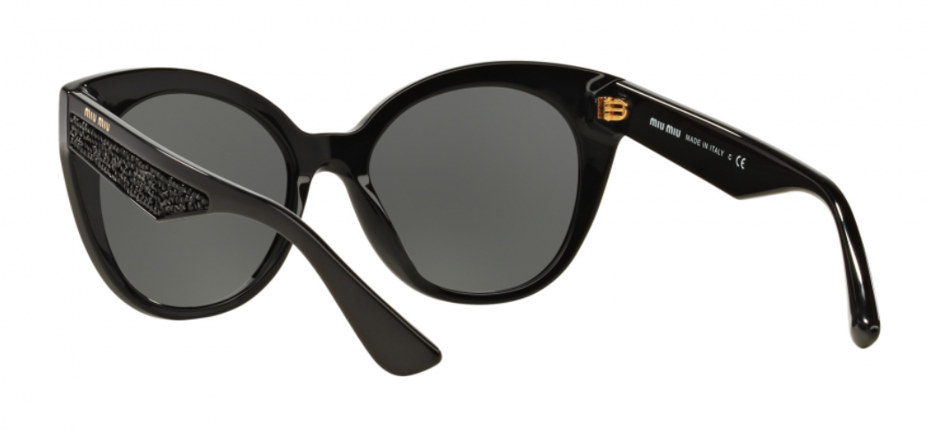 Miu Miu MU 07R 1AB-1A1 - Black-Grey by Miu Miu for Women - 55-18-140 mm Sunglasses