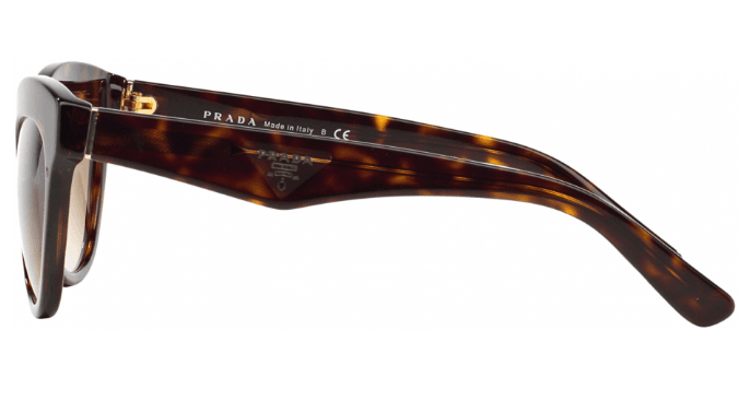 Prada SPR 23Q 2AU-3D0 - Havana-Light Brown Gradient Light Grey by Prada for Women - 53-19-140 mm Sunglasses
