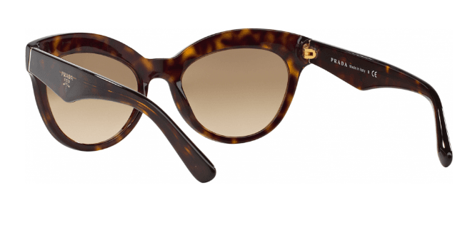 Prada SPR 23Q 2AU-3D0 - Havana-Light Brown Gradient Light Grey by Prada for Women - 53-19-140 mm Sunglasses
