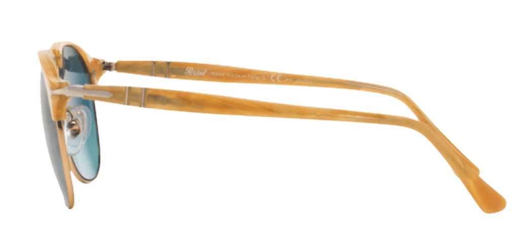 Persol PO8649S 1046-S3 - Light Horn-Blue Faded Polarized by Persol for Men - 56-18-145 mm Sunglasses