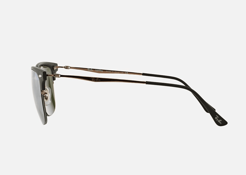 Ray Ban RB 8056 176-30 Light Ray - Black Brown-Silver by Ray Ban for Unisex - 49-22-140 mm Sunglasses