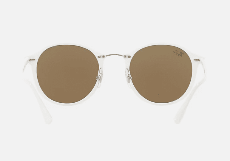 Ray Ban RB 4242 671-55 LightRay - White-Blue by Ray Ban for Unisex - 49-21-140 mm Sunglasses