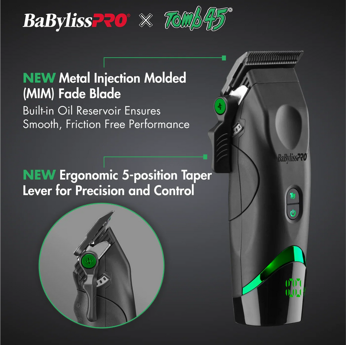 Babyliss x Tomb45 Wireless-Charging Clippers