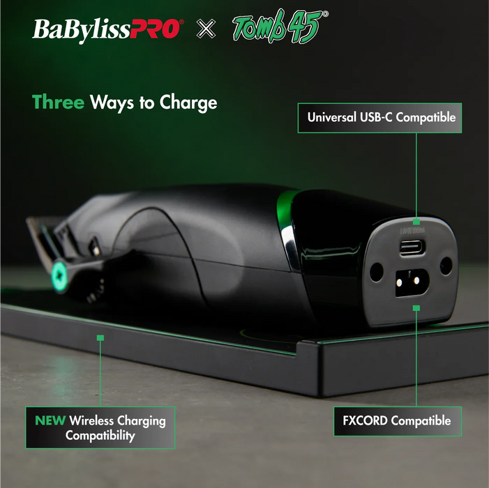 Babyliss x Tomb45 Wireless-Charging Clippers