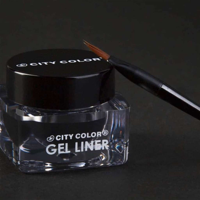 CITY COLOR Lot de 24 vitrines noires avec revêtement en gel crémeux