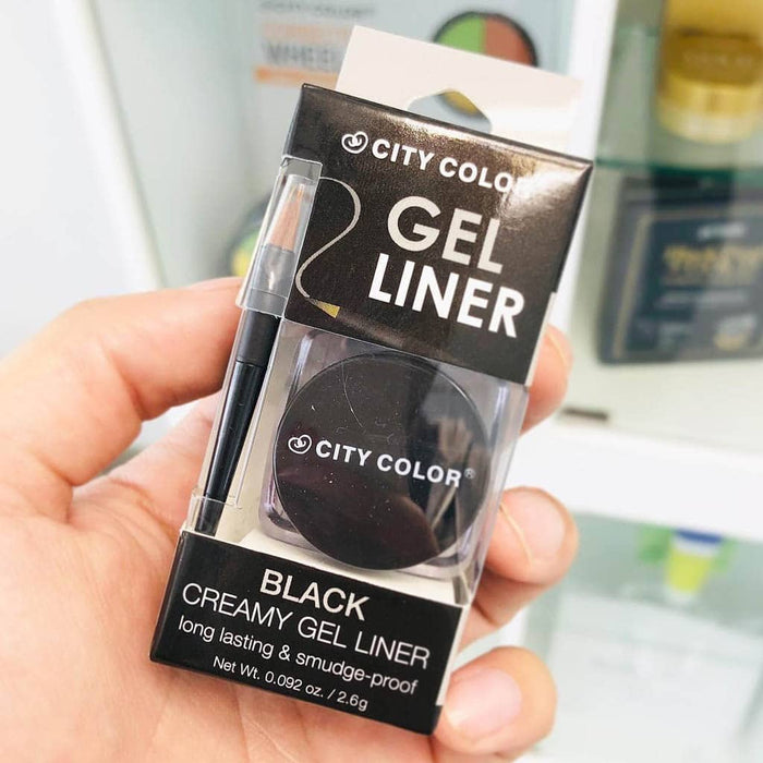 CITY COLOR Delineador en gel cremoso Negro