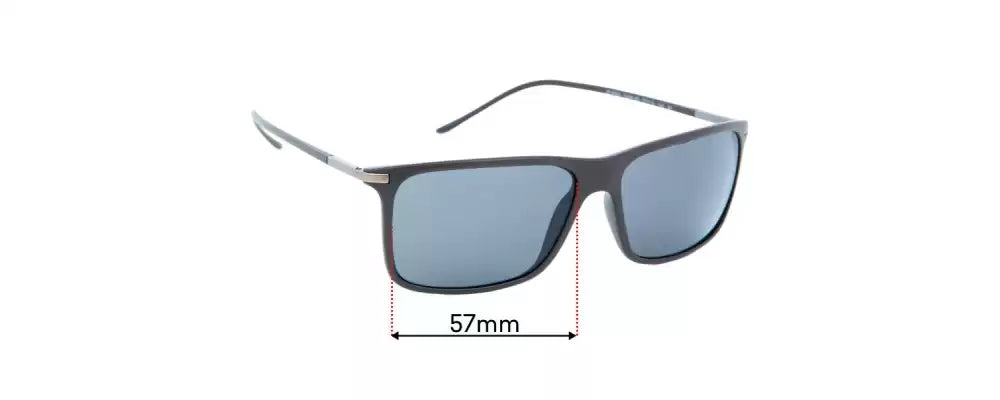 Giorgio Armani AR 8034 5059-80 - Matte Blue-Dark Blue by Giorgio Armani for Men - 57-14-145 mm Sunglasses