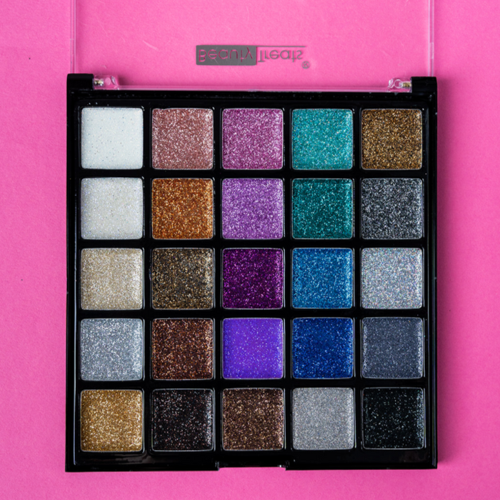 BEAUTY TREATS Glitter Galore Luxe Collection Palette Display Set, 12 Pieces