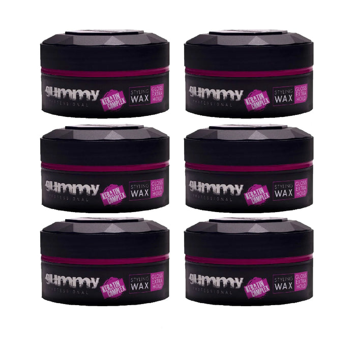 Gummy Styling Wax Extra Gloss 5 oz - Multipack