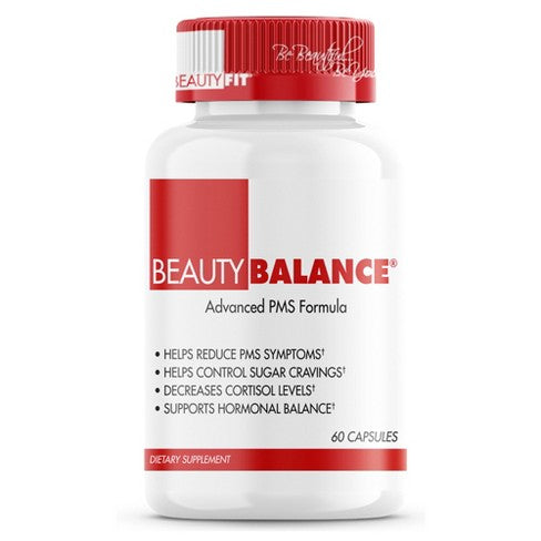 BeautyBalance Advanced PMS Formula Capsules by BeautyFit for Women - 60 Count Dietary Supplement