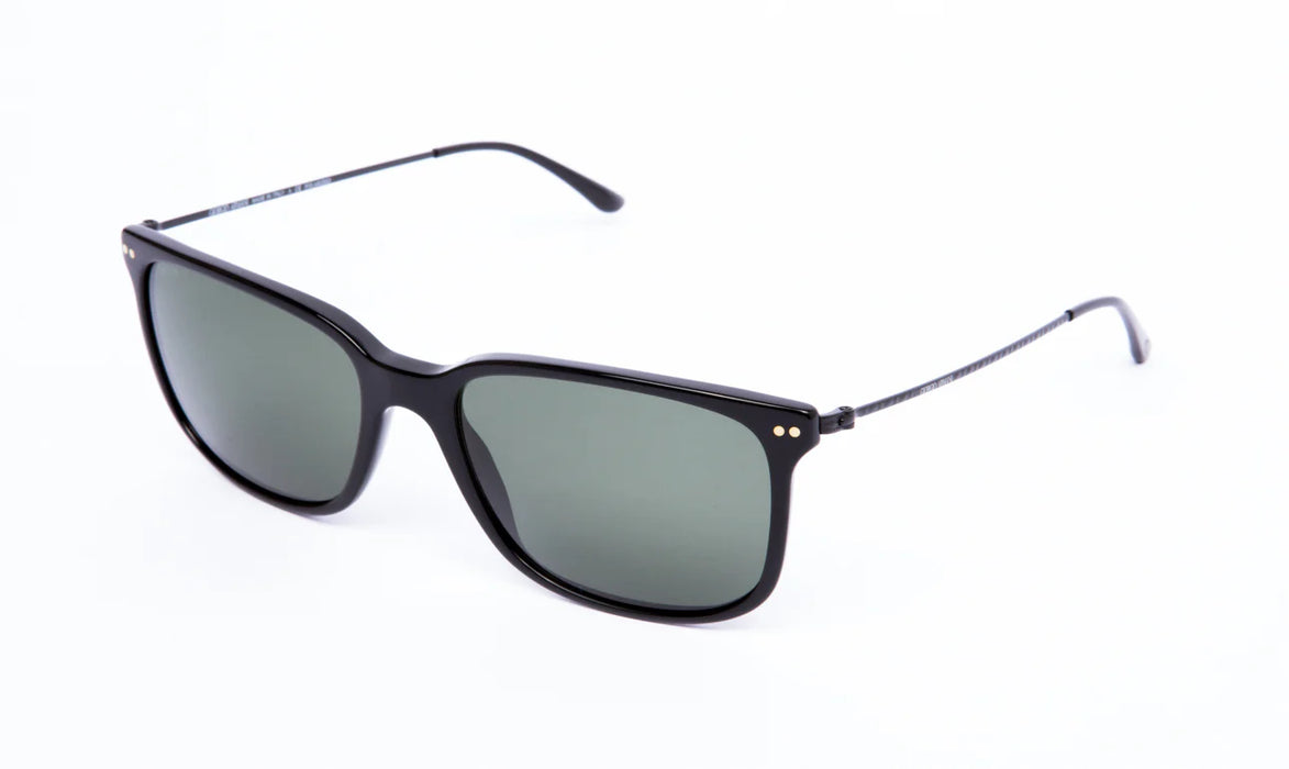 Giorgio Armani AR 8063 5017-9A Frames of Life - Black-Green Polarized by Giorgio Armani for Unisex - 57-18-140 mm Sunglasses