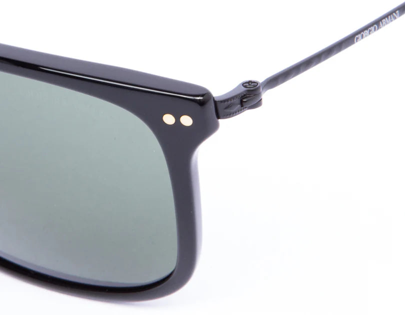 Giorgio Armani AR 8063 5017-9A Frames of Life - Black-Green Polarized by Giorgio Armani for Unisex - 57-18-140 mm Sunglasses