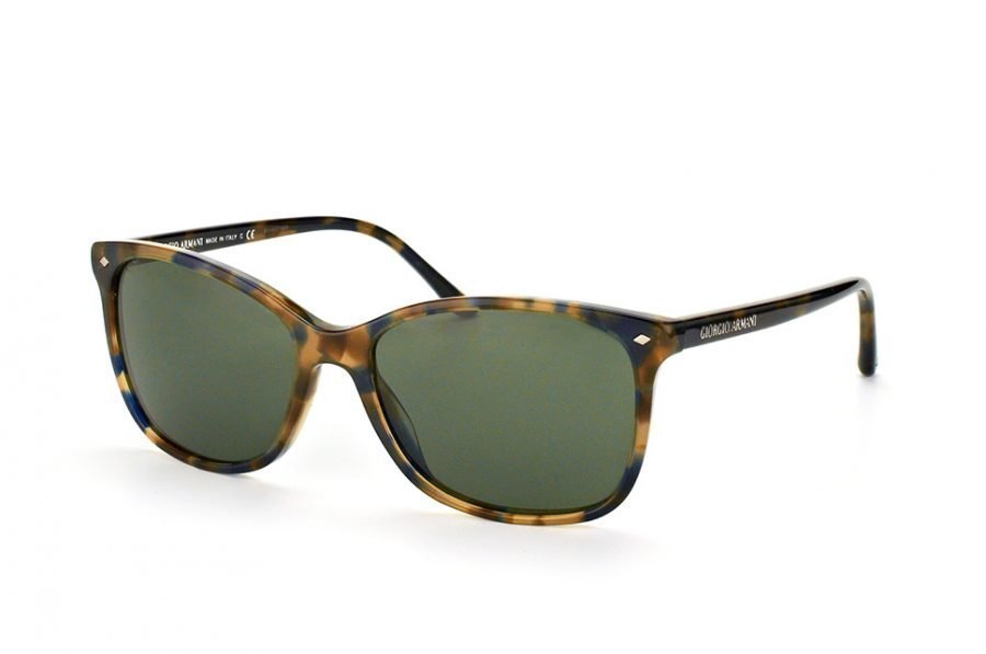 Giorgio Armani AR 8059 5411-31 Frames Of Life - Blue Havana-Green by Giorgio Armani for Women - 57-17-140 mm Sunglasses