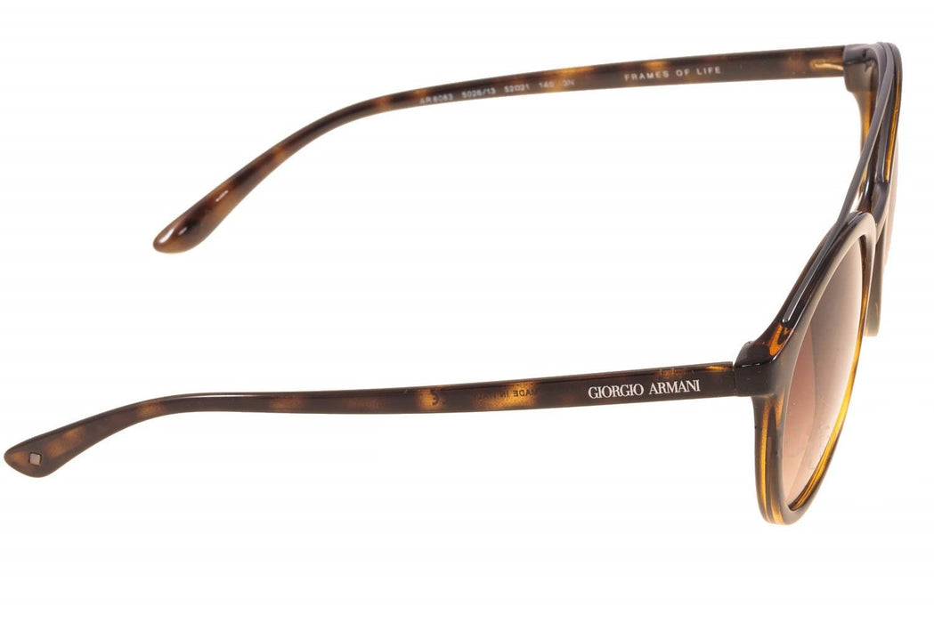 Giorgio Armani AR 8083 5026-13 Frames of Life - Dark Havana-Brown Gradient by Giorgio Armani for Women - 52-21-140 mm Sunglasses