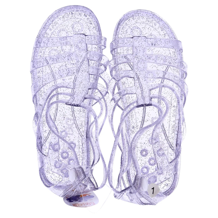 Chaussures Jellies Heart Sole Girl - 9 Violet par DelSol pour enfants - 1 paire de chaussures