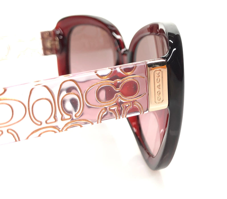 Coach Laurin HC8076 5154-14 - Cristal Bourgogne-Rose par Coach pour Femme - 56-15-135 mm Lunettes de soleil