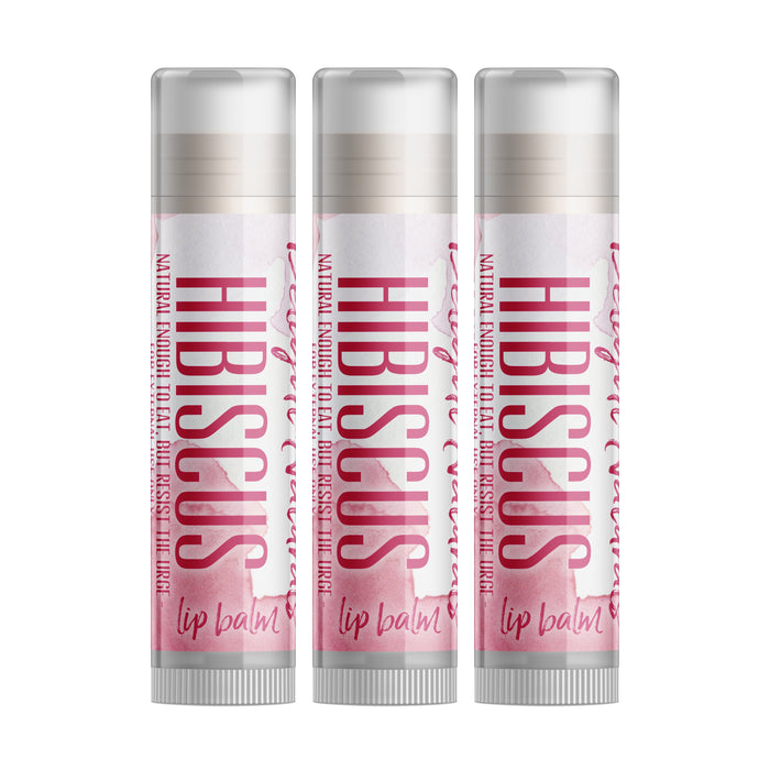 Baume à lèvres à l'hibiscus - Paquet de trois