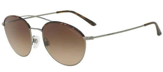 Giorgio Armani AR 6032J 3003-13 Frames of Life - Matte Gunmetal-Brown Gradient by Giorgio Armani for Women - 55-18-140 mm Sunglasses