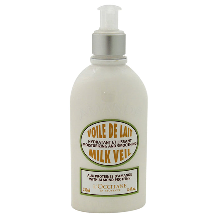 Velo de leche de almendras de LOccitane para unisex - Leche corporal de 8 oz