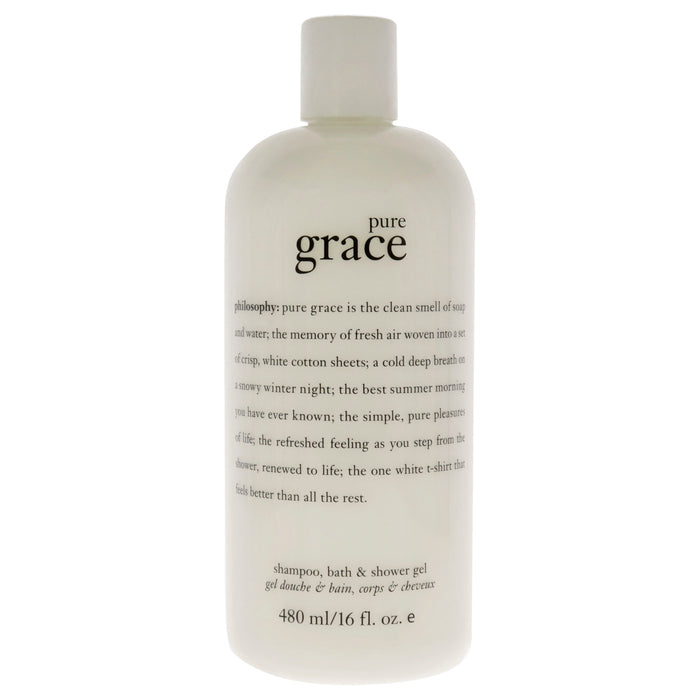 Champú Pure Grace, gel de ducha de baño de Philosophy para unisex - Gel de ducha de 16 oz