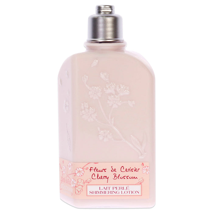 Loción brillante Cherry Blossom de LOccitane para mujeres - Loción corporal de 8,4 oz