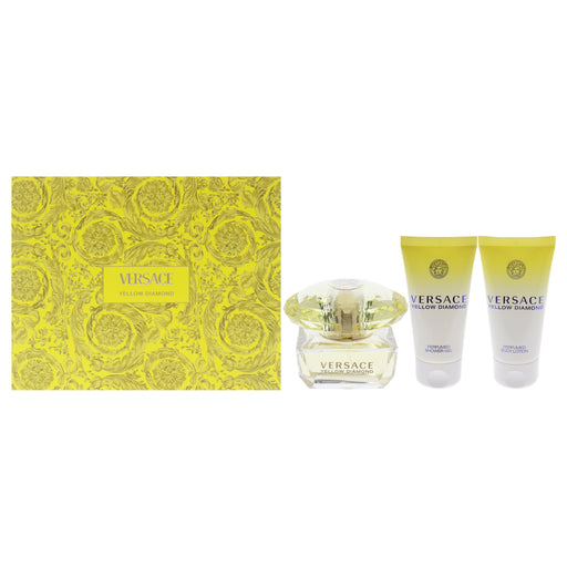 Versace Yellow Diamond by Versace for Women - 3 Pc Gift Set 1.7oz EDT Spray, 1.7oz Perfumed Shower Gel, 1.7oz Perfumed Body Lotion