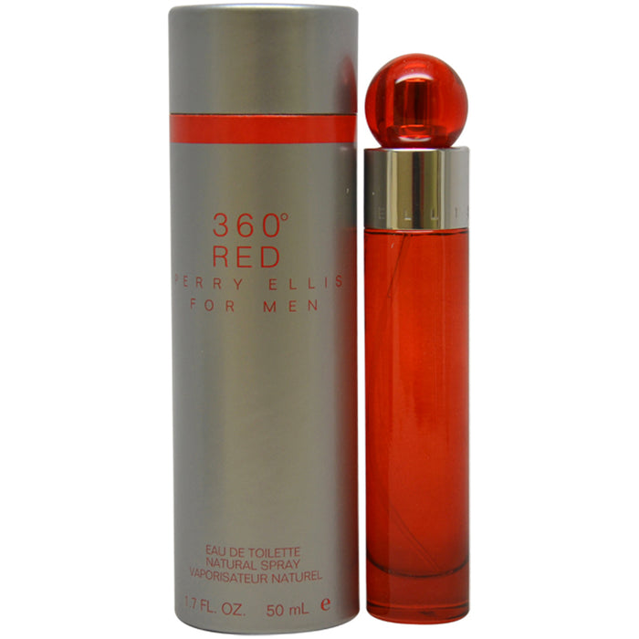 360 Red de Perry Ellis para hombres - Spray EDT de 1,7 oz