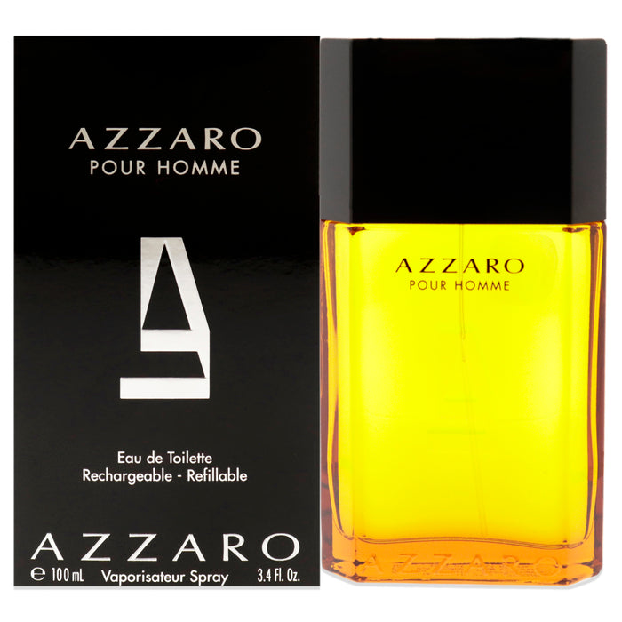 Azzaro par Azzaro pour hommes - Spray EDT de 3,4 oz (rechargeable)