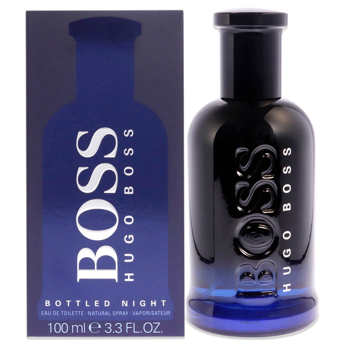 Boss Bottled Night de Hugo Boss para hombres - Spray EDT de 3,3 oz