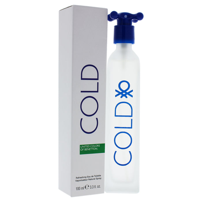 Cold de United Colors of Benetton pour hommes - Spray EDT de 3,3 oz