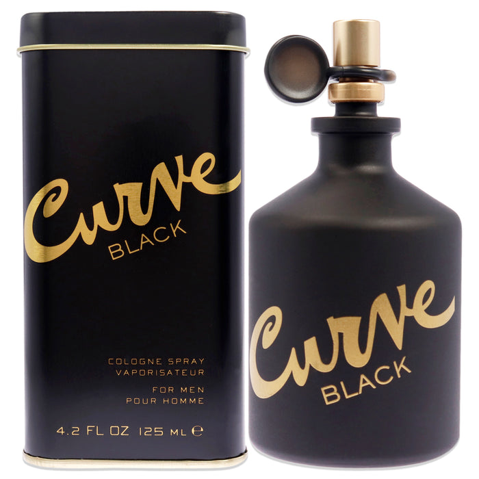 Curve Black de Liz Claiborne para hombres - Colonia en spray de 4.2 oz