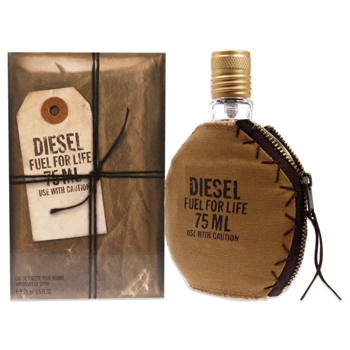 Diesel Fuel For Life Pour Homme de Diesel pour homme - Vaporisateur EDT de 2,5 oz