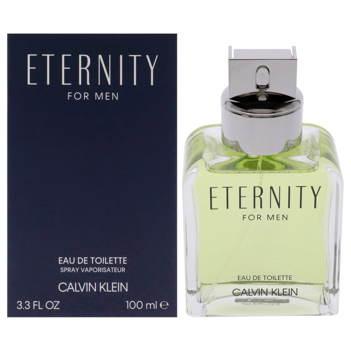 Eternity de Calvin Klein pour homme - Vaporisateur EDT de 3,3 oz