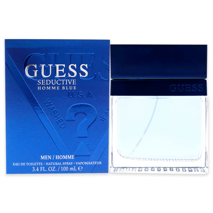 Guess Seduction Homme Blue de Guess para hombres - Spray EDT de 3,4 oz