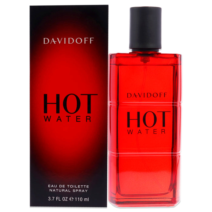 Agua caliente de Davidoff para hombres - Spray EDT de 3,7 oz
