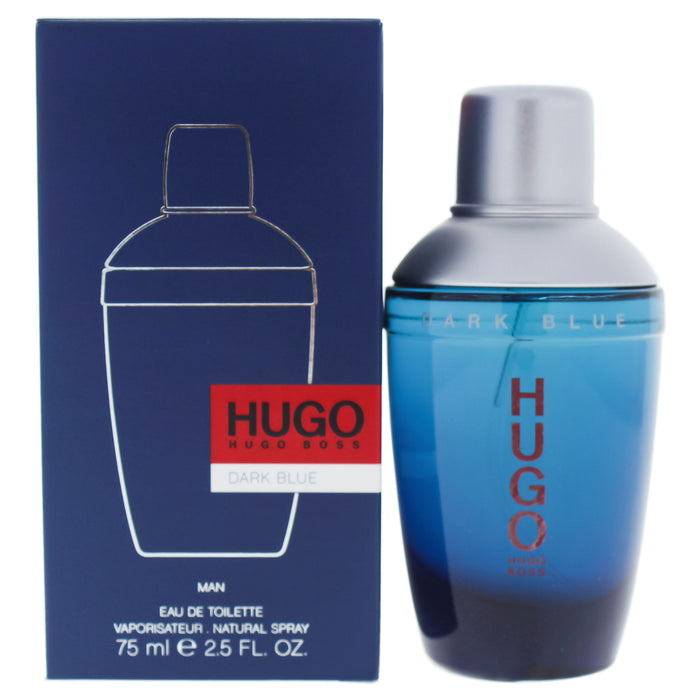 Hugo Dark Blue de Hugo Boss pour homme - Vaporisateur EDT de 2,5 oz