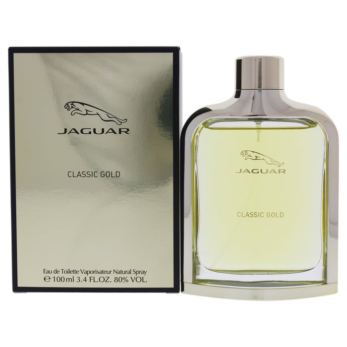 Jaguar Classic Gold de Jaguar para hombres - Spray EDT de 3,4 oz