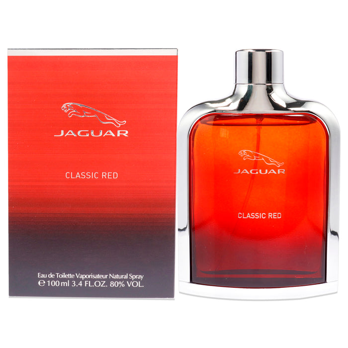 Jaguar Classic Red de Jaguar para hombres - Spray EDT de 3.4 oz