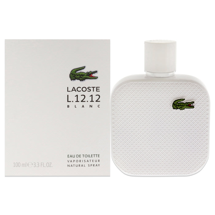 Lacoste Eau De Lacoste L.12.12 Blanc de Lacoste para hombres - 3.3 oz EDT en aerosol