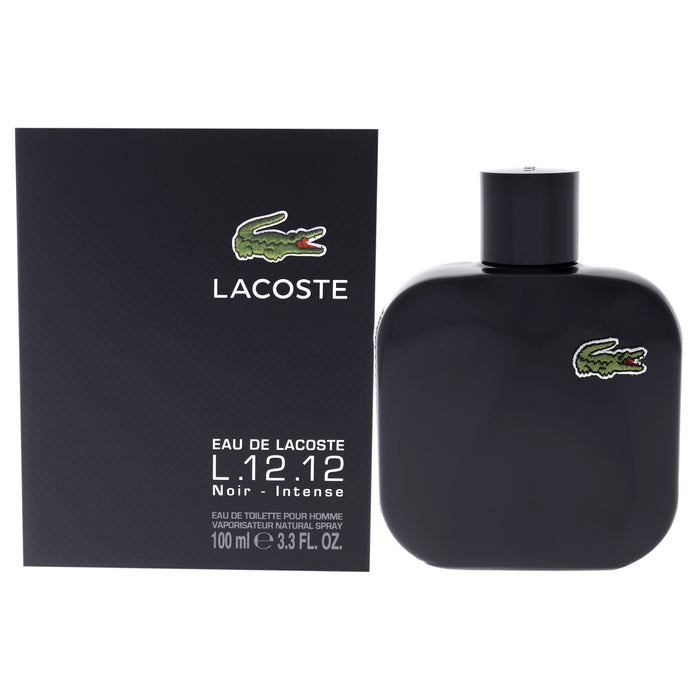 Lacoste Eau De Lacoste L.12.12 Noir by Lacoste for Men - 3.3 oz EDT Spray