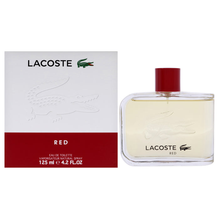 Lacoste Red de Lacoste para hombres - Spray EDT de 4.2 oz