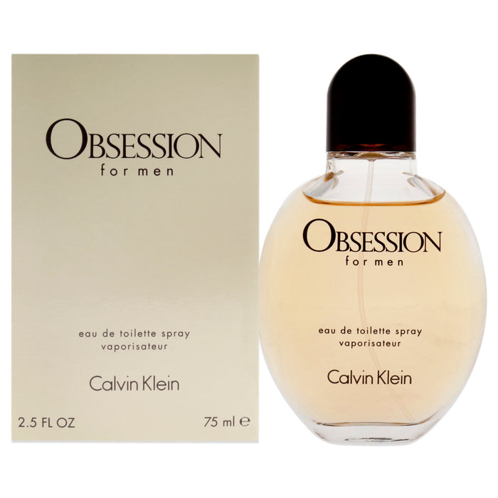 Obsession de Calvin Klein para hombres - Spray EDT de 2.5 oz