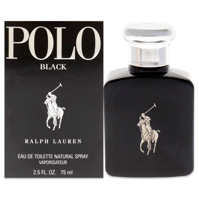 Polo Black de Ralph Lauren para hombre - Spray EDT de 2,5 oz