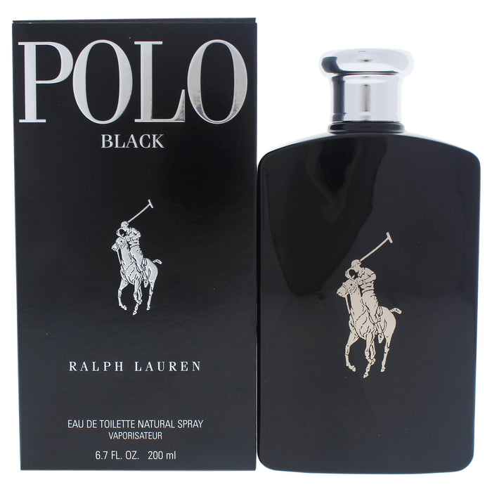 Polo Black de Ralph Lauren para hombre - Spray EDT de 6,7 oz