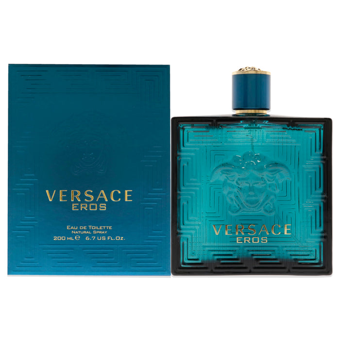 Versace Eros by Versace for Men - 6.7 oz EDT Spray