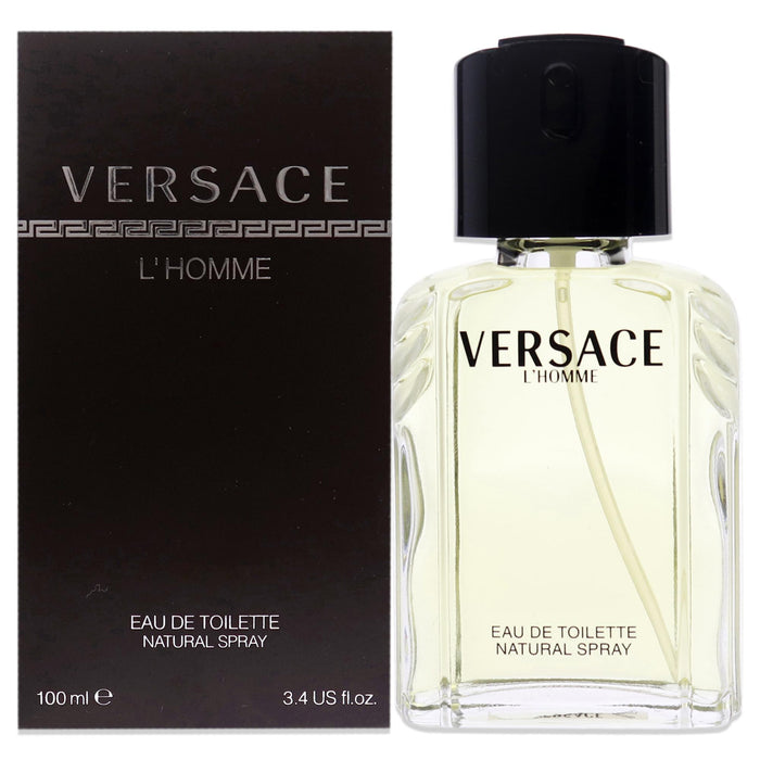 Versace LHomme de Versace para hombres - Spray EDT de 3,4 oz